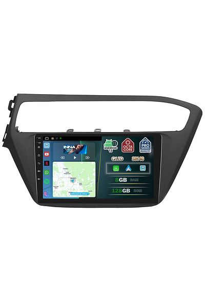 MaxTech Navigatie Hyundai I20 2017-2021 dedicata, 8 GB Ram 128 GB Rom OctaCore, Carplay & Android auto, 9”