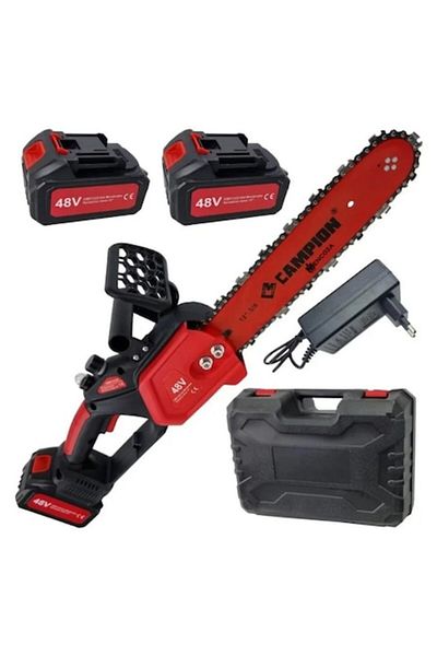 rut&cari Drujbă Electrică Campion CMP1435 – Motor Brushless 1800W, 2 Baterii, Lubrifiere Automată
