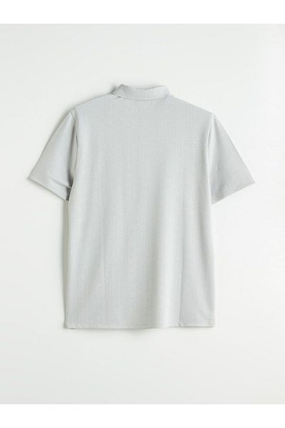LC Waikiki Southblue Polo Neck Combed Cotton Men's T-Shirt