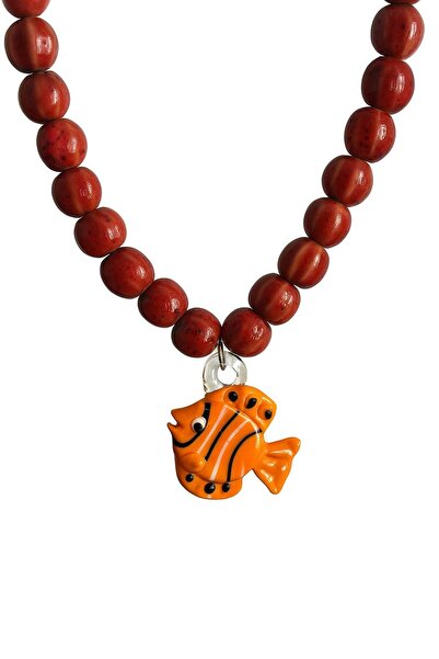 CHARMLUCKY Murano Glass Fish Bead Necklace