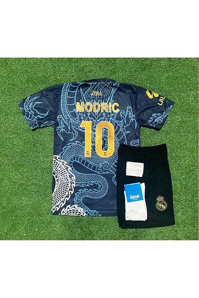 Lion Spor R'Eal M.A.D.R.I.D 2024/25 Season Luka Modric Dragon Pattern Concept Kids Jersey Set of 4003275762