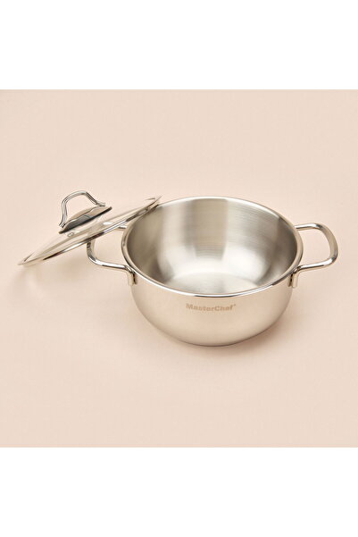 MATMEL Stainless Steel Pot - Gray - 20 cm