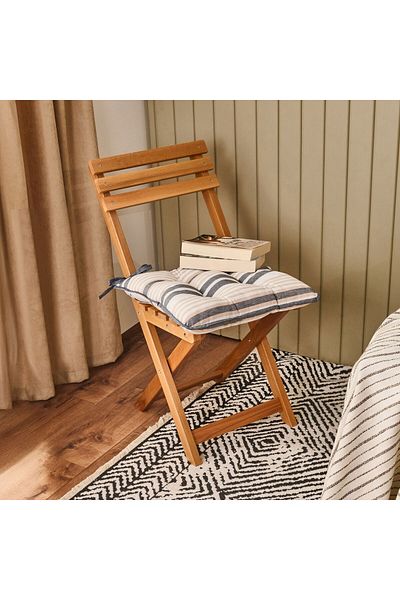 MATMEL Soft Dream Chair Cushion - Ecru / Colorful - 43X43 cm