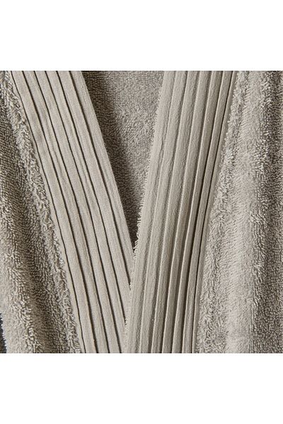 ASPARTAM Soft Premium Unisex Bathrobe - Gray - L / XL