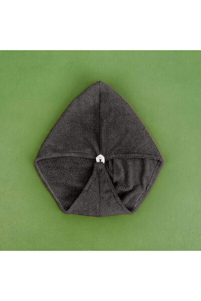 ASPARTAM Microfiber Hair Towel - Anthracite - 57X27 cm