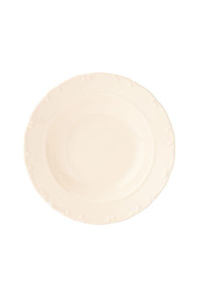 MATMEL Porcelain Liana Pit Plate - Cream - 23 cm