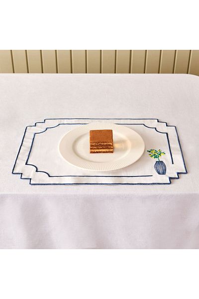 MATMEL Soft Lime American Service - White - 30X50 cm