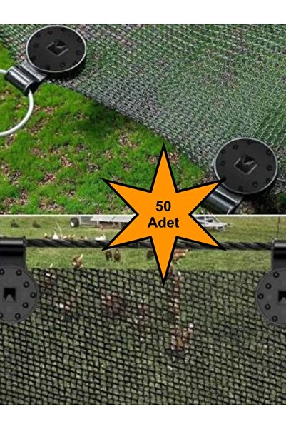 MRT PLASTİK 50 ADET GÖLGELİK FİLE GERDİRME APARATI, KLİPSİ, TUTTURMA MANDALI