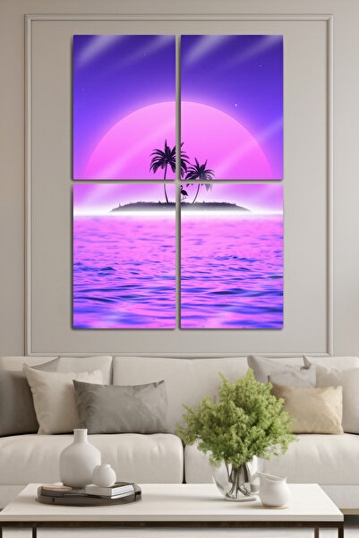 DekorHane Pictură din metal din aluminiu - Flamingo Vice, pictură decorativă ...