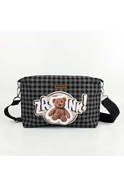 woodycord El Yapımı Çizgili Kot Kutu Çanta - Elma