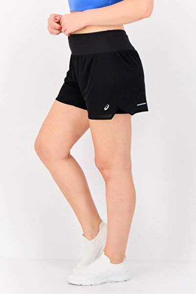Asics Women Sportswear Fit Textured Training Shorts, Black