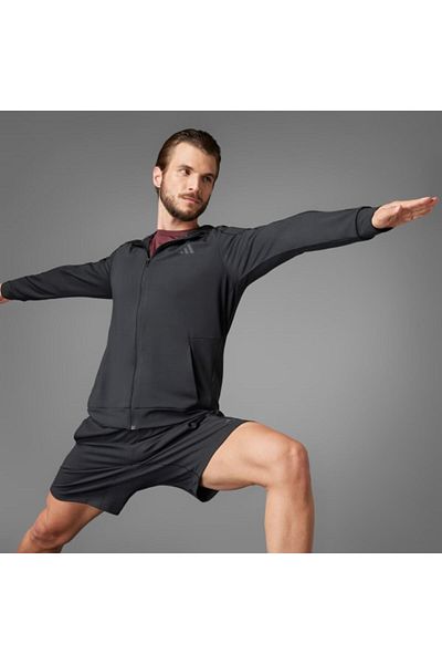 adidas Ανδρική μαύρη φόρμα Puremotion Hood Top Je5691