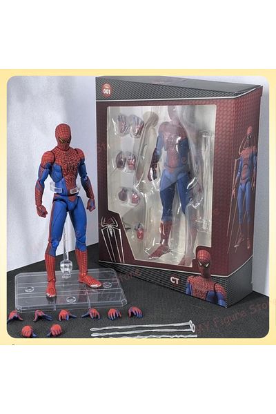 Miniso No Box Mafex 001 CT Toys Spiderman Mafex 001 Peter Parker Andrew Garfield Figure The Amazing Spider-