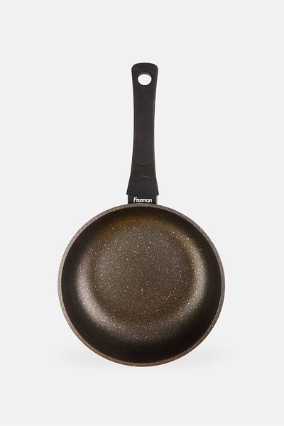 Fissman Grace Aluminium Deep Frying Pan, Black
