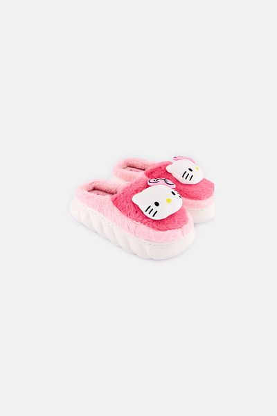 SANRIO شبشب منزلي سهل الارتداء بطبعة هالو كيتي للبنات، متعدد الألوان