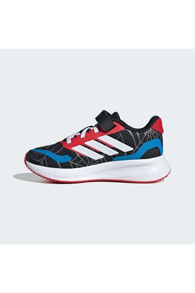 adidas Children's Black Runfalcon Spider-Man Hand C Casual Shoes Jr5660