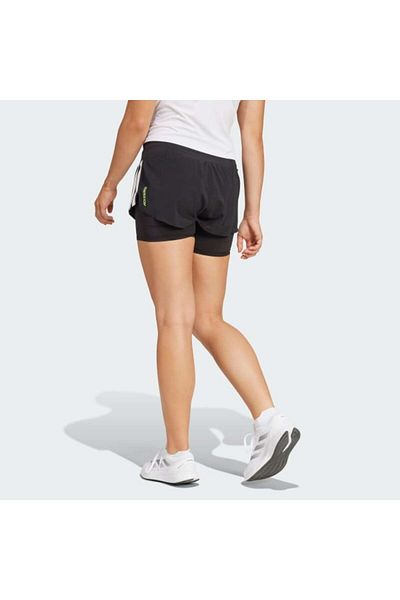 adidas Women's Black Adizero 2I1 W Shorts Jd4224