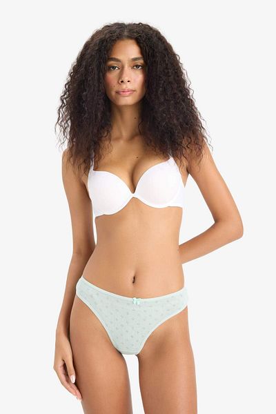 DeFacto Μπλουζάκι με μικροεπικαλυμμένο Full Push Up Underwire Bra Fall in Love F6346AX25HS
