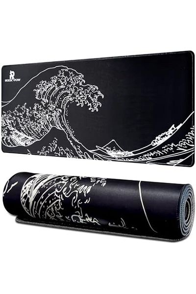 ROCK POW Large Gaming Mouse Pad with Anti-Slip Surface, 800x300x3mm,Thicker Rubber Base Gaming Mouse