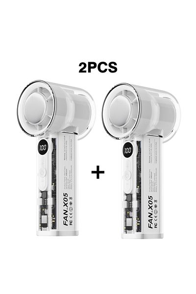 Choice 638-b Portable 3000mah Handheld Fan - 100-speed Turbo Cooling, Usb Rechargeable Mini Personal Fan Fo