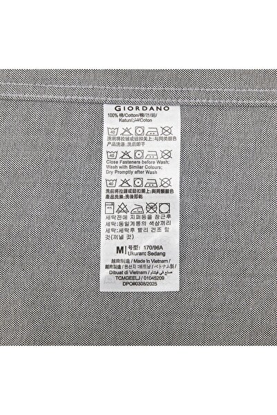 Giordano Men's Wrinkle-Free Short Sleeve Cotton Oxford Shirt