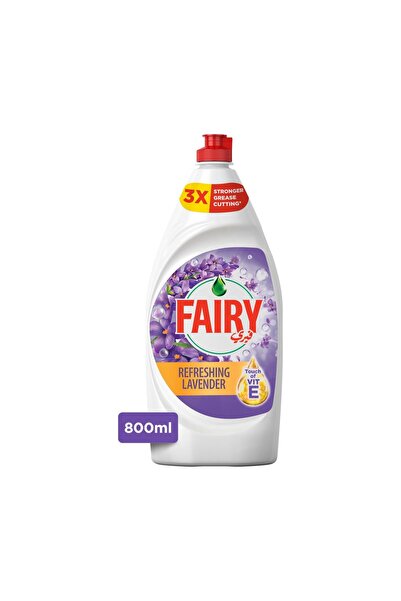 Fairy سائل غسيل الأطباق برائحة اللافندر المنعشة وفيتامين E، 800 مل