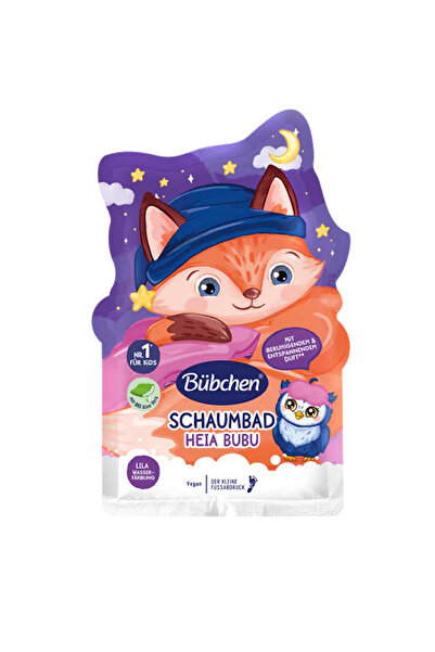 Bübchen Alman kalitesi-Çocuklar için Mor Renkli Banyo Köpüğü 40 ml- Heia Bubu