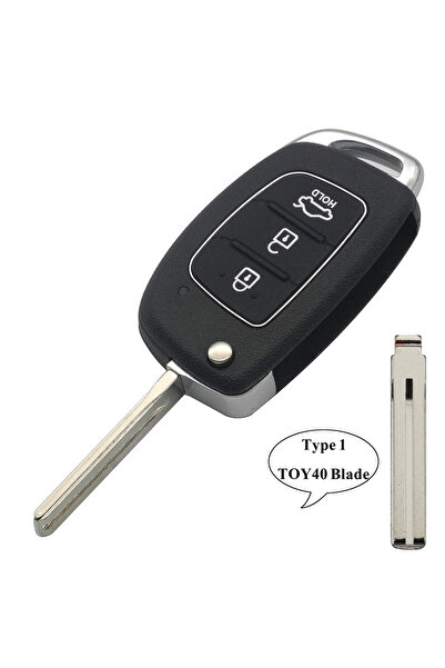 choice2 TOY40 433mhz Remote Key Fob 3 Butt 433Mhz ID46 Chip For Hyundai New I...
