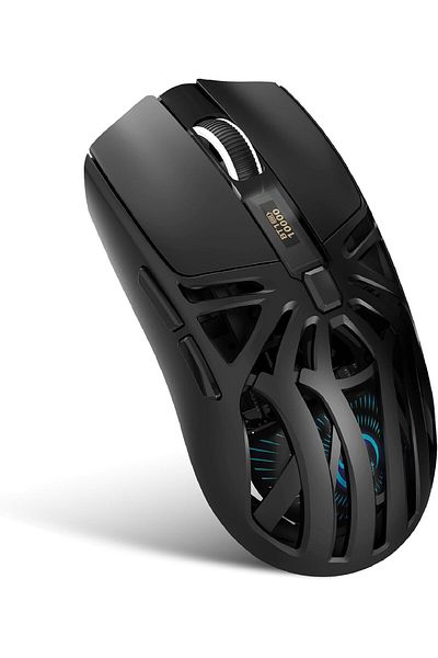 ROCK POW Wireless Gaming Mouse, Triple Mode Bluetooth/2.4G/Wired, 6 Buttons Adjustable with 10000 DPI, Rechar