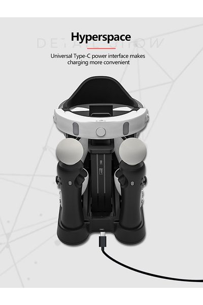 iplay PSVR Charging Stand with PS5 Controller Charging Station for Displaying PS VR Headset and Processor