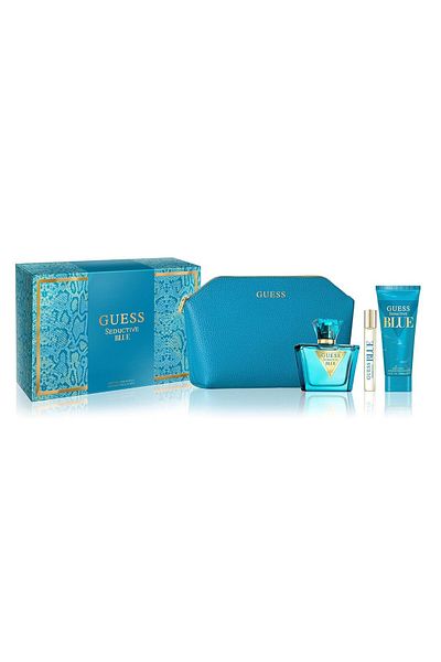 Guess Seductive Blue Women Set – 75ml Edt 15ml Mini 100ml Lotion Pouch