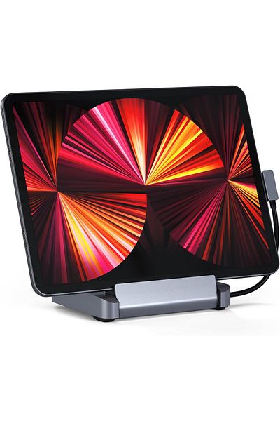 Satechi Stand & Hub For iPad, USB-C Hub 6-in-1, Foldable Stand - 60W USB-C PD, 4K HDMI, USB-A Data P