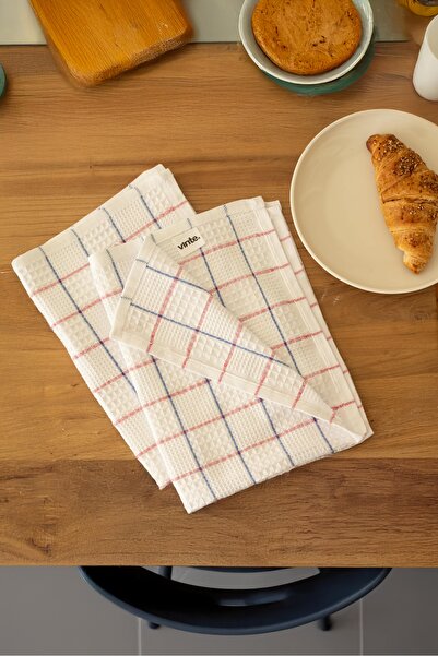 vinte 2'li Mutfak Havlusu Seti & Kurulama Bezi 45x65