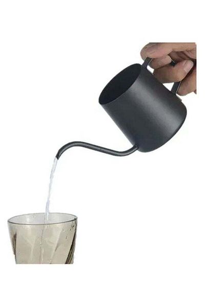 Saharaz Coffee drip kettle, 500ml, long mouth design, stainless steel material, safe and durable, black