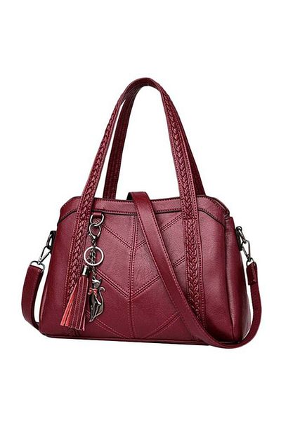 Generic Cool Baby Women Leather Handbag Red