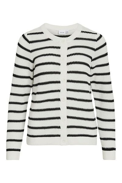 VILA Strickjacke VIDALO Rundhals