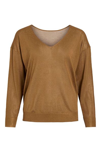VILA Strickpullover VINOVY V-Ausschnitt