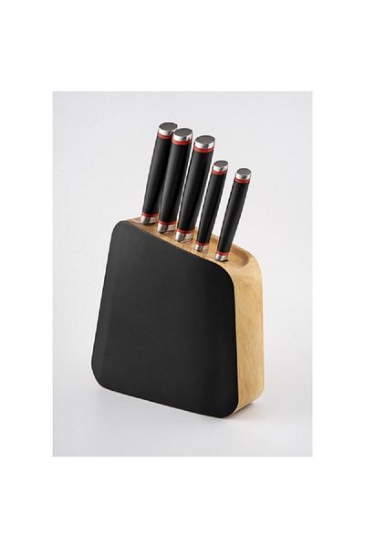 Hatchen 6-Piece Stainless Steel Sharp Blade Kitchen Knife Set with Storage Block