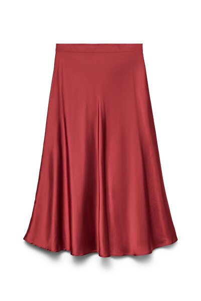 Vero Moda Rock VMGODDESS Mittlere Taille Langer Rock