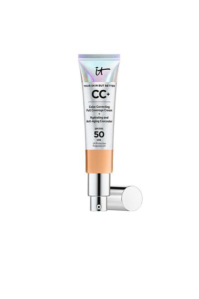 it cosmetics Cremă CC cu acoperire medie, iT COSMETICS Your Skin But Better CC+ SPF50+, bronz neutru, 32 ml