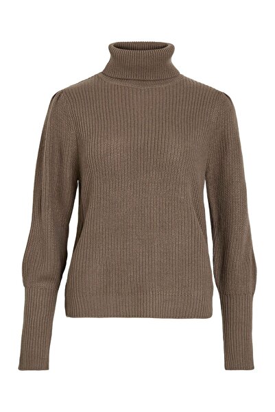 VILA Strickpullover Rollkragen