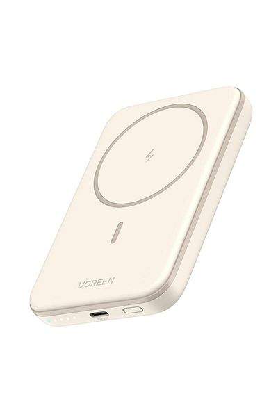 Ugreen Baterie externă magnetică de 5.000 mAh, wireless, PD 15w, Qi 7,5w, USB-C, compatibilă cu Magsafe