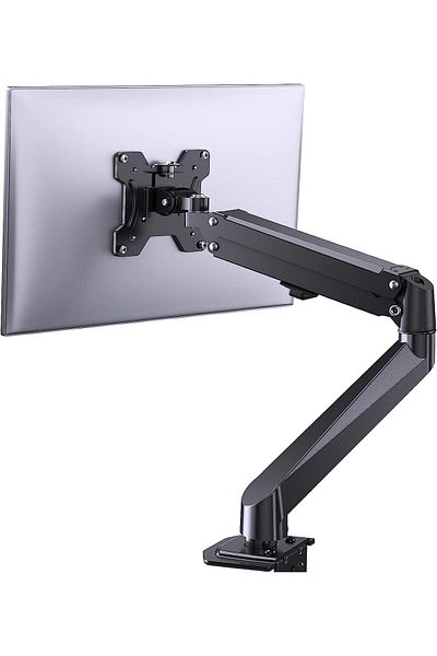 glanfen Single Monitor Stand, Gas Spring Monitor Arm for 13-32 inch Monitors,Fully Motion Tilt Swivel