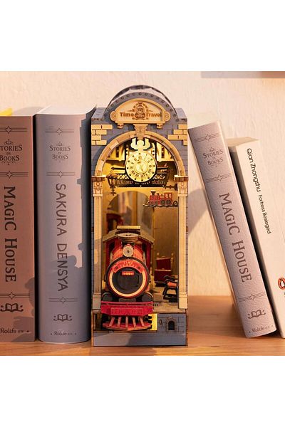 Robotime Time Travel - Library Diorama - Do It Yourself Kit - 258 Pieces