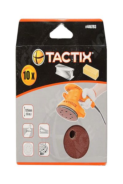 Tactix 10-Piece 80-Grit Sanding Disc