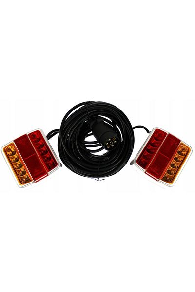 OEM Set 2 lampi LED spate remorca, Zmotoryzowani, Magnet, 7 Pini, Multicolor