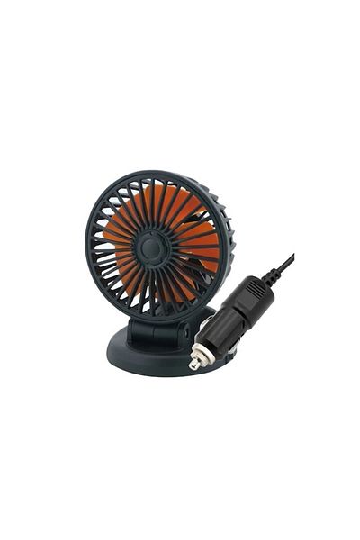 OEM Ventilator auto simplu cu mufa USB 12-24V, doua trepte de putere, pozitie ajustabila