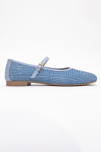 Lizy Shoes Hasır Detaylı Kadın Babet