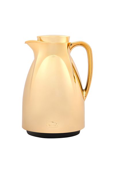 Valk Double Wall Glass Anti-Leakage Wide Mouth Vacuum Flask Gold 1 Liter