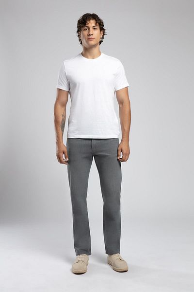 Lee Cooper Мъжки дънки Rico с висока талия и прави крачоли, сиви